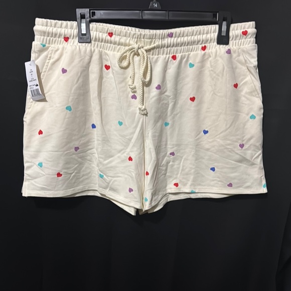 Wildfox Pants - Wildfox Women's Cream Heart Print Shorts